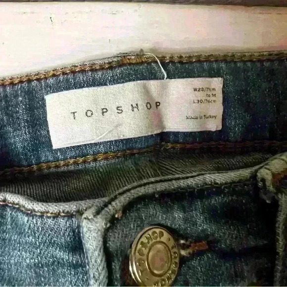 Topshop denim flare rugged jeans - Picture 7 of 9